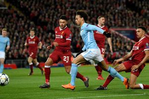 Liverpool's Alexander-Arnold had help from teammates in keeping Man City's Leroy Sane quiet