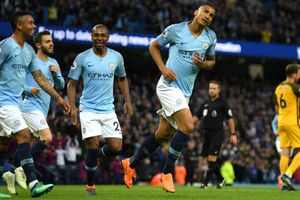 Manchester City 3 Brighton 1: Champions break Premier League points record