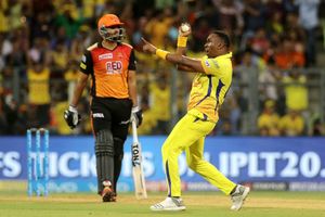 IPL 2018: Dwayne Bravo takes a blinder off his own ball, leaves Yusuf Pathan stunned - Watch Video