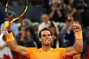 Record-breaking Nadal brings up half-century, Lajovic stuns del Potro