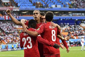 FIFA World Cup 2018: Peru 0; Denmark 1: Poulsen nets Denmark's winner against Peru