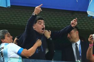 Middle finger of God - Maradona steals spotlight with sweary celebration