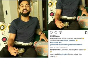 Virat Kohli invites fans to unveiling of his wax statue; David Warner makes a unique request