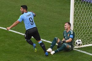 Suarez and battle-hardened Uruguay expose Russia's limitations
