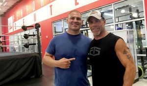 Former UFC Heavyweight Champion Cain Velasquez trains at WWE Performance Center