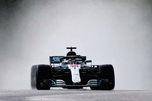 F1 Hungarian Grand Prix: Lewis Hamilton leads Mercedes one-two at sodden Hungaroring