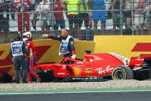 German GP: Vettel crash sees Hamilton retake championship lead