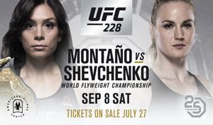 Montano defends Flyweight title against Shevchenko at UFC 228