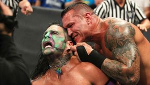 Randy Orton attacks Jeff Hardy on WWE Smackdown Live