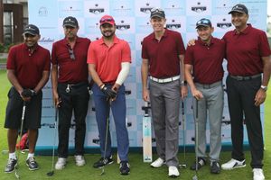 Cricketers bat for golf at the Louis Philippe Celebrity Pro-Am