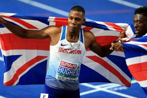 European Championships: Hughes, Asher-Smith take titles as Britons dominate 100M