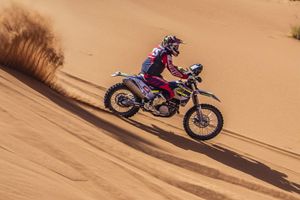 PanAfrica Rally: Sherco TVS Factory Rally Team dominate Stage 1, Aravind pulls out due to injury