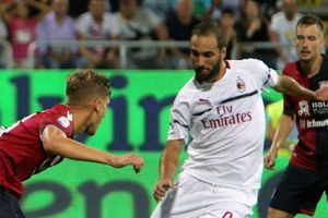 Cagliari 1 AC Milan 1: Higuain's first Rossoneri goal earns a point