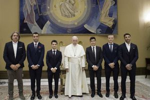 MotoGP riders meet the Pope at Vatican