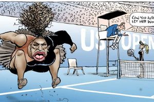Australian cartoonist under fire for Serena Williams sketch