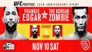 UFC celebrates 25th anniversary with Fight Night: Edgar vs. Korean Zombie