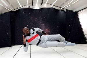 Sprint King Usain Bolt enters space race in zero gravity sprint - Watch Video