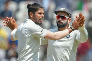 Hyderabad Test: Chase-Holder revive Windies before Kuldeep-Umesh shine on Day 1 - As it happened