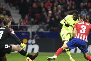 Dembele saves Barcelona a point against Atletico Madrid