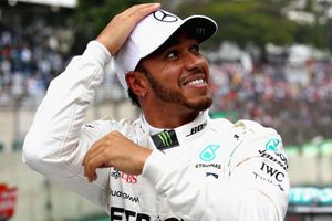 Hamilton claims milestone pole for Mercedes in Brazil