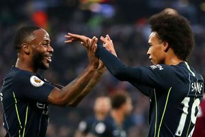West Ham 0 Manchester City 4: Sane at the double for dominant champions