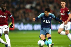 West Ham 1 Tottenham 3: Son double seals quarter-final spot