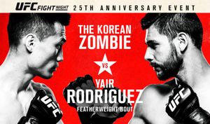 UFC Fight Night 139: Korean Zombie vs. Rodriguez fight card and schedule