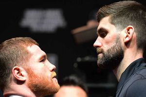 Canelo v Fielding: Alvarez and Rocky make weight in New York