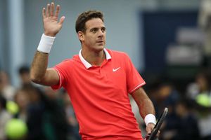 Del Potro back on court following knee injury