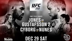 UFC 232: Jones vs Gustafsson 2 fight card, preview and schedule