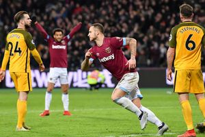 West Ham 2 Brighton and Hove Albion 2: Arnautovic double rescues point
