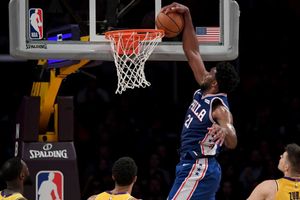NBA wrap: Lakers fall to 76ers, Harden's double-double not enough
