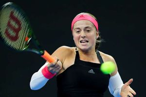 Ostapenko trades bagels in knocking out Mladenovic