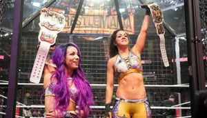 Sasha Banks and Bayley create history at WWE Elimination Chamber