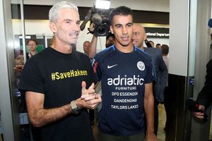 Bahrain's Hakeem Al Araibi arrives back in Australia