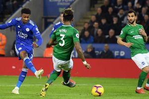 Leicester City 2 Brighton and Hove Albion 1: New boss Rodgers watches first home win of 2019