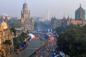 A blind-folded run to open our eyes!