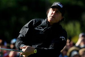 Mickelson leads at Pebble Beach as Monday finish awaits