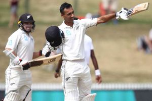 Raval scores maiden Test ton as Black Caps dominate