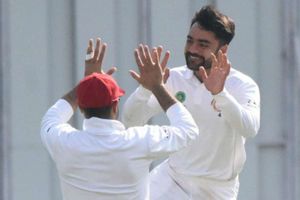 Afghanistan on course for victory after Rashid's five-wicket haul