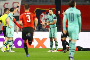 Rennes 3 Arsenal 1: Sarr leaves Gunners on the brink after Sokratis red card
