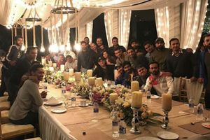 MS Dhoni, wife Sakshi turn hosts for Team India ahead of 3rd ODI against Australia in Ranchi