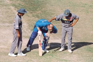 World Cup flashbacks: England tail-ender Neil Smith vomited the pizza he ate after being sent to open against UAE