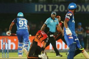 Mishra's dismissal for obstructing field is only second in IPL history