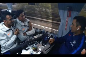 ICC World Cup 2019: Yuzvendra Chahal, MS Dhoni pull Kuldeep Yadav's leg during road trip to Cardiff - Watch