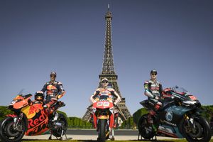 MotoGP riders make a pit stop in Paris