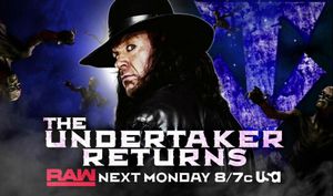 Undertaker set to return to next week's WWE Monday Night Raw