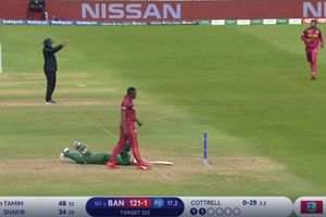 ICC World Cup 2019: Sheldon Cottrell's superb reflex throw runs Tamim Iqbal out - Watch