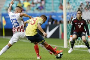 Colombia 1 Paraguay 0: Cuellar strike seals Copa America win for fringe stars