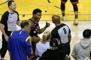 Warriors' Stevens banned for one year, fined $500k after shoving Lowry